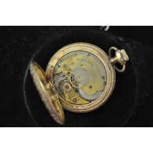 Vintage 42 Mm Republic Hunting Case Pocket Watch For Repairs