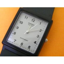 Vintage & Retro Design Casio Mens Slim Analog Elegant White Face Classic Watch