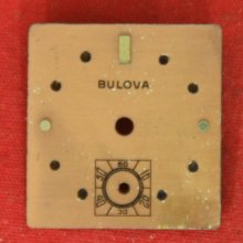 Vintage Bulova 20.1 X 19.1 Mm Wristwatch Dial