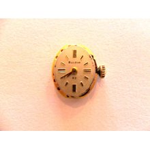 Vintage Bulova Oval Dial 23j 5az Windup Wrist Watch Movement Made In The Usa