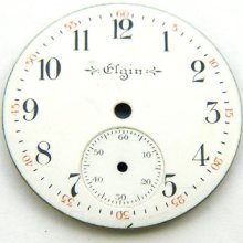 Vintage Elgin 0s Model 2 Grade 269 Hunter Pocket Watch Porcelain Dial 29mm