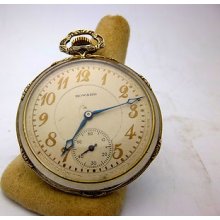 Vintage Howard Pocket Watch 14k White Gold Made In 1867