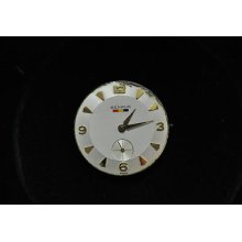 Vintage Mens Benrus 17j Wristwatch Movement Model Dn 21 Running