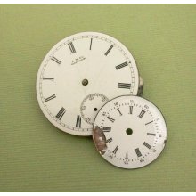 vintage porcelain dials small enamle pocket watch face steampunk supplies Q176