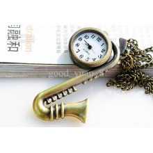 Vintage Quartz Horn Pocket Watch Deduction Table