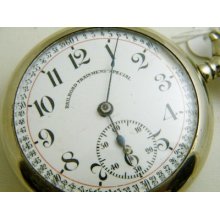 Vintage Railroad Trainmans Special Pocket Watch Swiss Made 17 Jewels 661