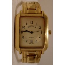 Vintage Waltham Gold Tone Quartz Japan Movement - Metal - Gold - 8