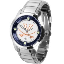 Virginia Cavaliers Logo- Mens Titan Steel Watch