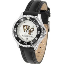 Wake Forest Demon Deacons Competitor Ladies Watch with Leather Band