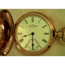 Waltham 14k Gold Pocket Watch American Watch Co