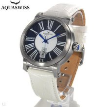 Watch - Aquaswiss Classic made in Switzerland - Stainless Steel - White