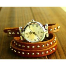 Watch Bracelet Wristwatches Cow Leather Women unisex retro