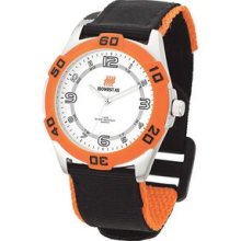 Watch Creations Unisex Tangerine Orange Watch With Nylon Sport Strap