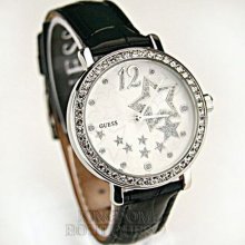 Watch Guess Black Star Ladies U75036l1 Usa