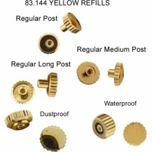 Watch Repair Parts Gold Plated Master Quartz Watch Crown Refills