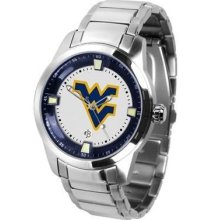 West Virginia Mountaineers Men's Stainless Steel Outdoor Watch