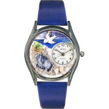 Whimsical Watches Unisex Footprints Silver Watch Watch S0710011