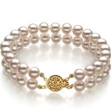 White AA 6-7mm Japanese Akoya Pearl Bracelet