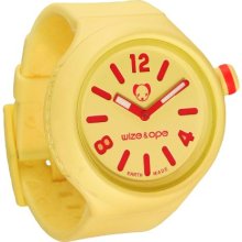 Wize & Ope Unisex Jumbo Shuttle Analogue Watch Jb-Sh-6 With Yellow Dial