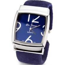 Women?s Blue Silver Tone Quartz Bracelet Wristwatch ...