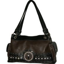 Women's Blingalicious Zipper Top Cross Handbag Q364