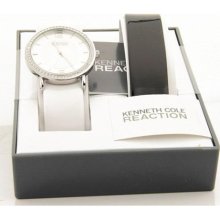 Womens Kenneth Cole Reaction Box Set White & Black Patent Leather ...