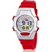 Women's Multi-Functional PU Digital Automatic Sport Watch