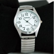 Xmas Gift Women's &lady's Analog Quartz Watch Stainless Strap Clear Show