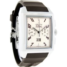 Zenith Grande Port Royal El Primero Mens Brown Rubber Watch 03.0550.4010/01.r513