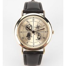 Zodiac Dial Watch: Black One Size W_acc_watches