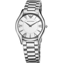 Armani Super Slim Bracelet Silver Dial Women's watch #AR2056