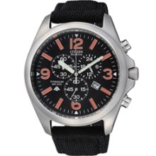 AT0660-13E - Citizen Promaster Eco-Drive Titanium Chronograph Canvas 200m Sports Watch