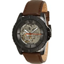 Automatic- Black Case on Brown Strap ...