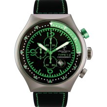 Avio Milano Men's 50 MM TP GREEN Aluminum Case Black and Green Dial