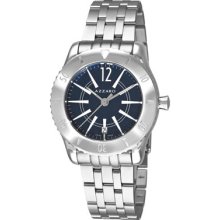 Azzaro Men's 'Coastline' Blue Dial Stainless Steel Bracelet Watch