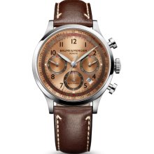 Baume and Mercier Capeland Copper Dial Automatic Chronograph Mens Watch MOA10004