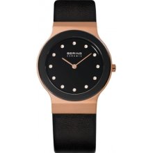 Bering Time 32834-262 Ceramic Rose Case Watch Rrp Â£179