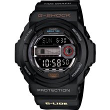 Black G-shock Multi-function Moon Tide Grpah Plastic Resin Case And Br