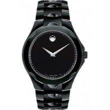 Black Stainless Steel Quartz Black Dial Silver Hands