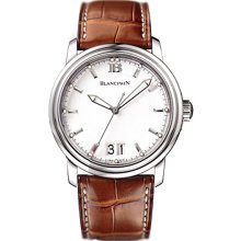 Blancpain Men's Leman White Dial Watch 2850-1127-53