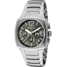 Breil Watches Men's Rod Chronograph Charcoal Dial Stainless Steel Sta