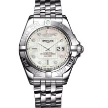 Breitling Men's Galactic White Dial Watch A49350L2.A702