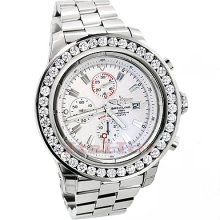 Breitling Super Avenger 7 Carat Diamond Bezel Watch Custom