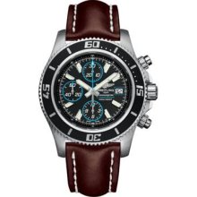 Breitling Superocean Chronograph II Abyss Blue A1334102/BA83-leather-brown-folding