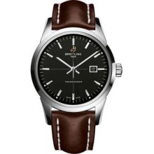 Breitling Transocean Stainless Steel A1036012/BA91-leather-brown-folding