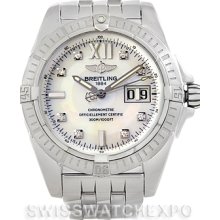 Breitling Windrider Cockpit Mens Steel Watch A49350