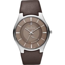 Brown Leather Band Watch