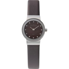 Brown Leather Strap Watch