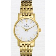 Bulova Gold Stainless Steel Ladies Watch