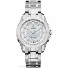 Bulova Ladies Precisionist Longwood Mother of Pearl Dial 96M108